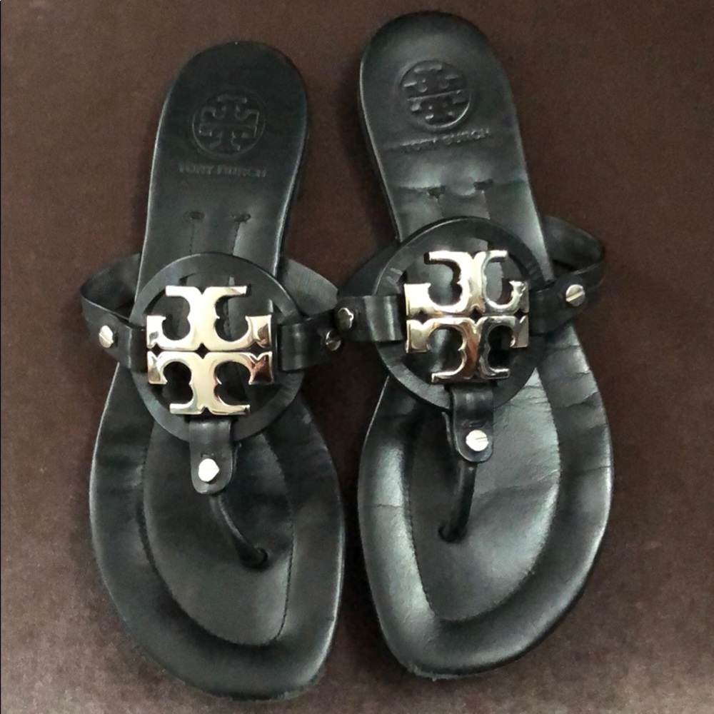 Tory Burch Miller 2 Leather Thong Sandals